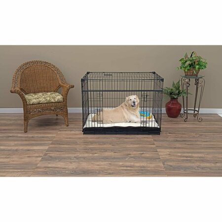 PETPRIDE 42 in. Sliding Double Door Dog Crate - Large PE2597321